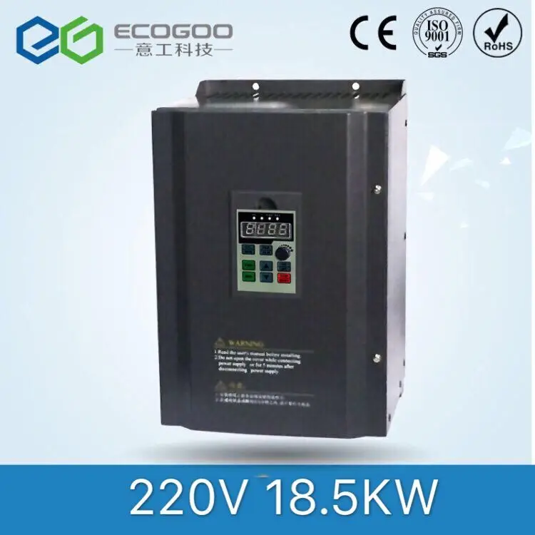 Frequency converter 18.5kw 220-380 single phase 220v household INPUT and three phases 380v output
Frequency converter 18.5kw 220-380 single phase 220v household INPUT and three phases 380v output