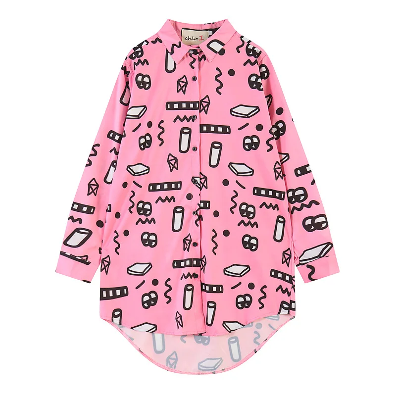 Blusa New Arrival Cotton Rayon Long Streetwear Full Vadim Zanzea 2019 New Street Digital Printing Long-sleeved Shirt Female
Blusa New Arrival Cotton Rayon Long Streetwear Full Vadim Zanzea 2019 New Street Digital Printing Long-sleeved Shirt Female