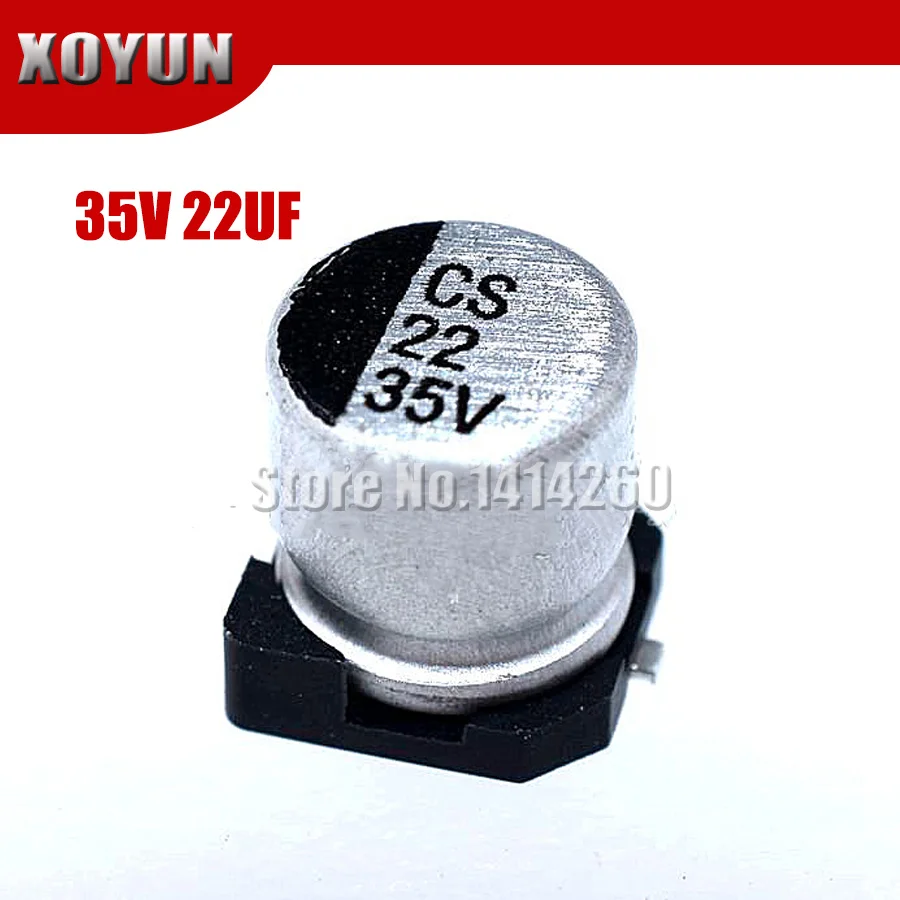 10PCS Electrolytic capacitor 35V22UF 5*5mm SMD aluminum electrolytic capacitor 22uf 35v
10PCS Electrolytic capacitor 35V22UF 5*5mm SMD aluminum electrolytic capacitor 22uf 35v