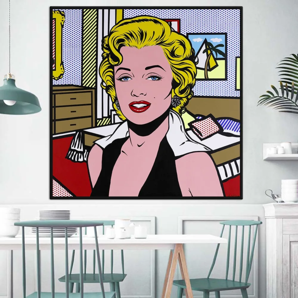 Известные художники Рой Lichtenstein абстрактная картина холст современный поп арт