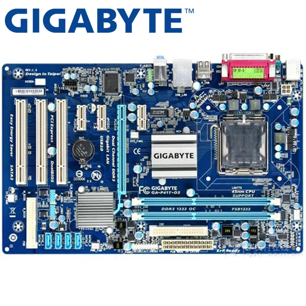 GIGABYTE GA-P41T-D3 Desktop Motherboard G41 Socket LGA 775 Q8200 Q8300 DDR3 4G ATX UEFI BIOS Original Used Mainboard P41T-D3
GIGABYTE GA-P41T-D3 Desktop Motherboard G41 Socket LGA 775 Q8200 Q8300 DDR3 4G ATX UEFI BIOS Original Used Mainboard P41T-D3