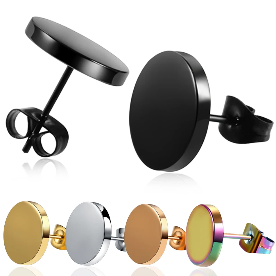 2Pcs/lot Sexy Stainless Steel Earrings Trendy Round Punk Ear Studs Lobe Earrings Piercing Men and Women Cartilage Helix Jewelry
2Pcs/lot Sexy Stainless Steel Earrings Trendy Round Punk Ear Studs Lobe Earrings Piercing Men and Women Cartilage Helix Jewelry