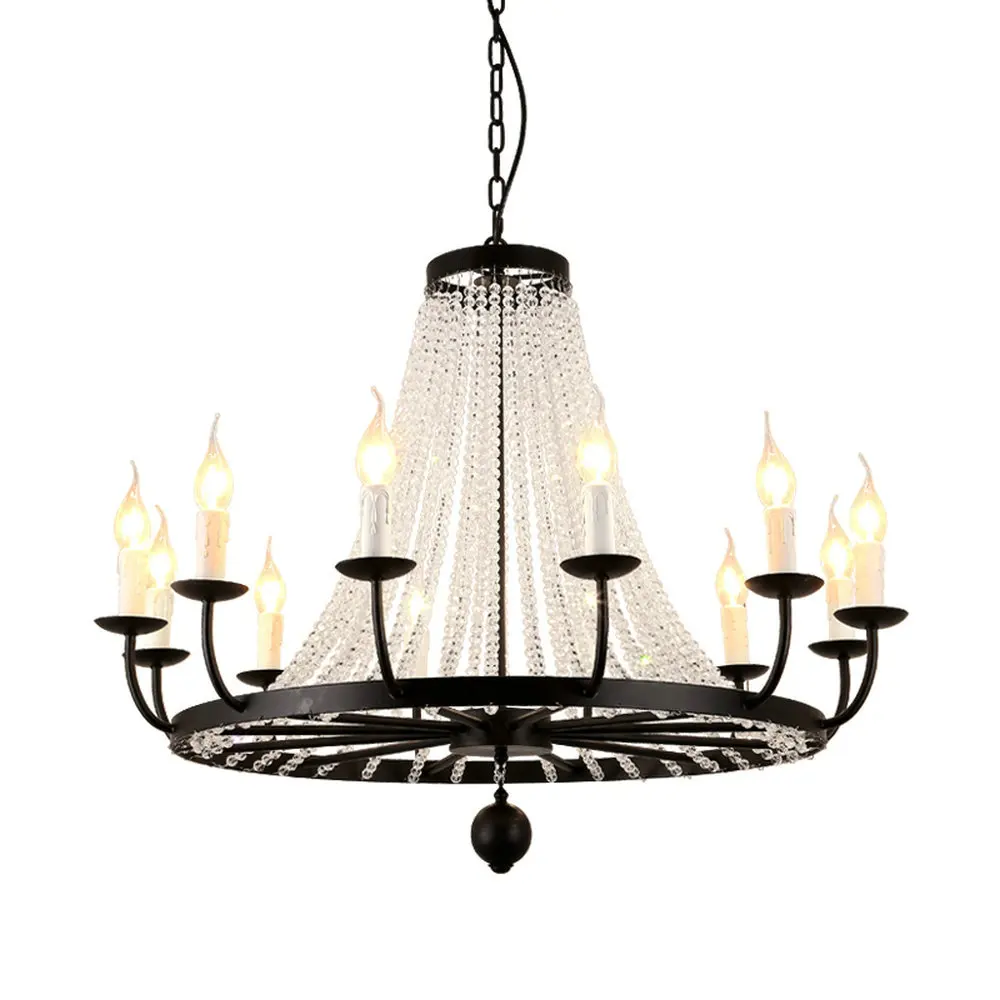 Vintage Elegant Black Crystal Chandelier Lustre Crystal Lighting for Living Room Bederoom Indoor E14 Led Chandeliers
Vintage Elegant Black Crystal Chandelier Lustre Crystal Lighting for Living Room Bederoom Indoor E14 Led Chandeliers