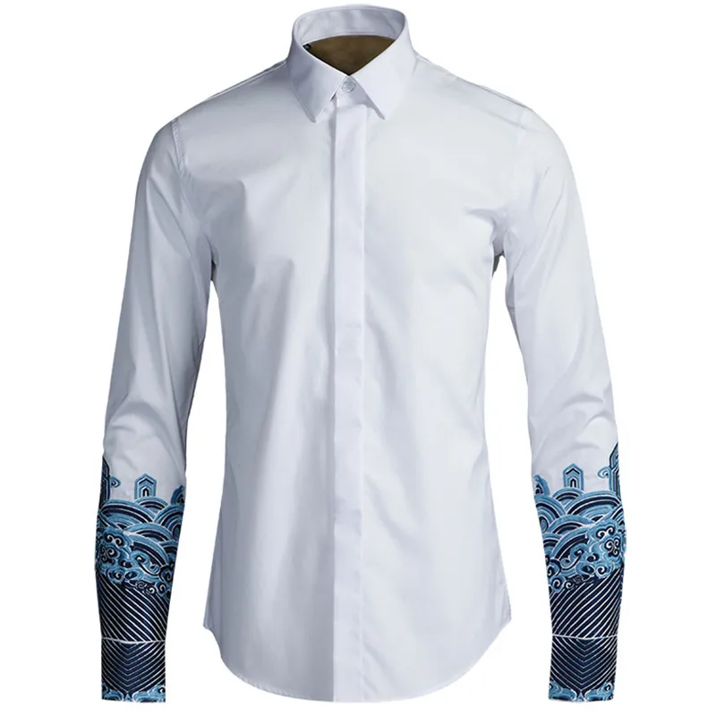 Luxury business embroidery men's Chinese style original shirt custom long sleeve shirt male fashion casual white shirts men tops
Luxury business embroidery men's Chinese style original shirt custom long sleeve shirt male fashion casual white shirts men tops