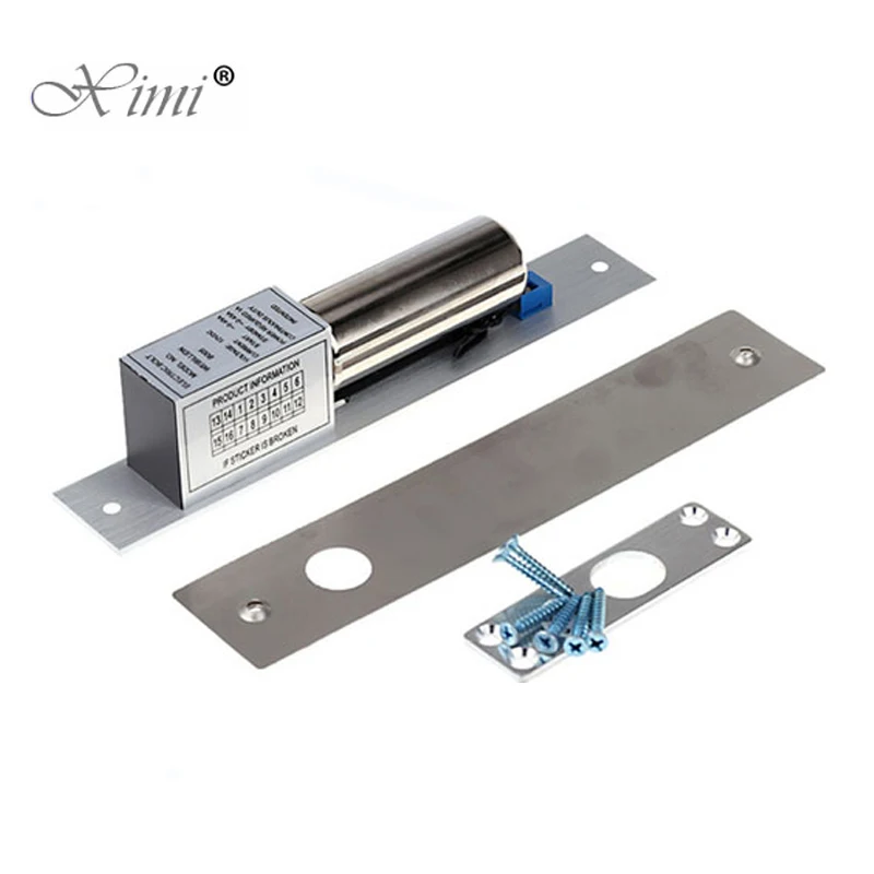 Fail Safe NC-Type DC12V Door Release Electric Strike Electric Bolt Lock Power To Lock Electric Door Lock For Access Control
Fail Safe NC-Type DC12V Door Release Electric Strike Electric Bolt Lock Power To Lock Electric Door Lock For Access Control