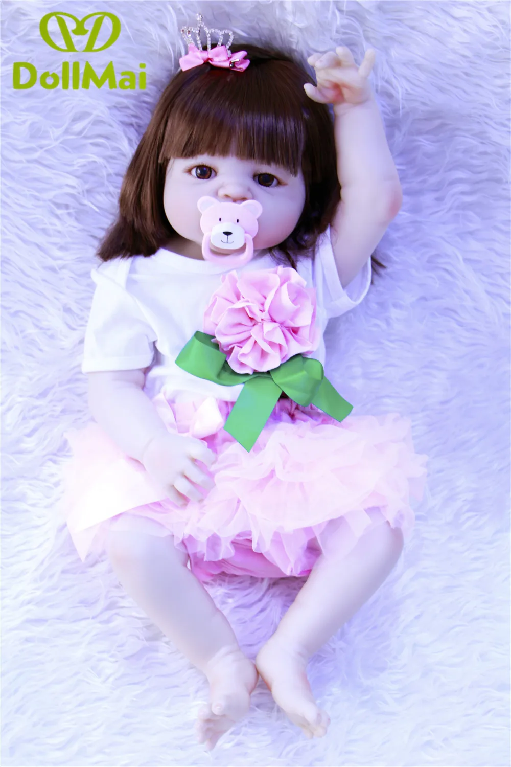 Full silicone reborn baby girl dolls 23"57cm white skin rooted hair newborn babies girl toddler princess doll toys gift
Full silicone reborn baby girl dolls 23"57cm white skin rooted hair newborn babies girl toddler princess doll toys gift