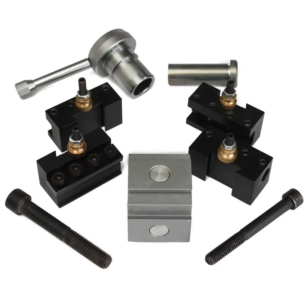 Mini Quick Change Tool Post Holder Kit Set For Table Hobby Lathes Accessories Spare Parts Boring Turning Facing Blade Holder
Mini Quick Change Tool Post Holder Kit Set For Table Hobby Lathes Accessories Spare Parts Boring Turning Facing Blade Holder
