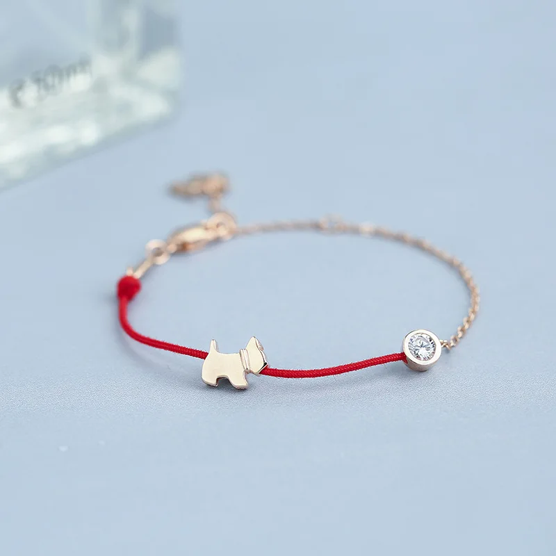 New Fashion High Quality Cubic Zirconia 100% 925 Sterling Silver Bracelet Lovely Dog Hand Bracelets For Women Girl For Birthday
New Fashion High Quality Cubic Zirconia 100% 925 Sterling Silver Bracelet Lovely Dog Hand Bracelets For Women Girl For Birthday