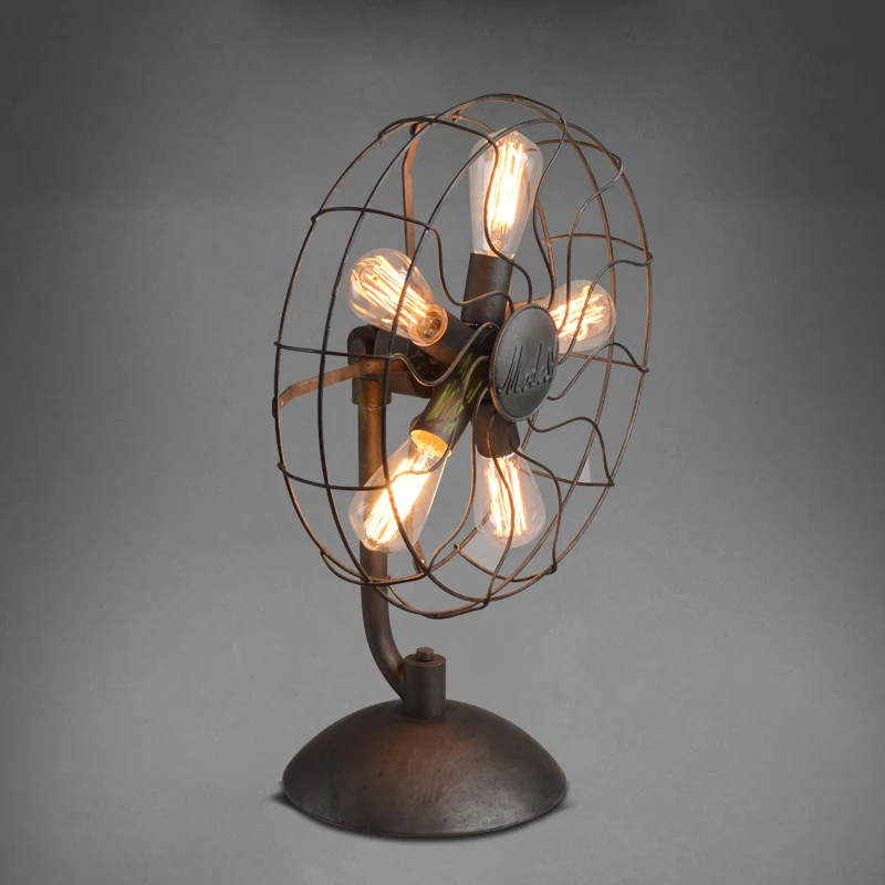Vintage Brief Personalized Loft Fan Table Lamp E27 Bedroom Living room Study Decoration Black Metal LED Desk Light
Vintage Brief Personalized Loft Fan Table Lamp E27 Bedroom Living room Study Decoration Black Metal LED Desk Light