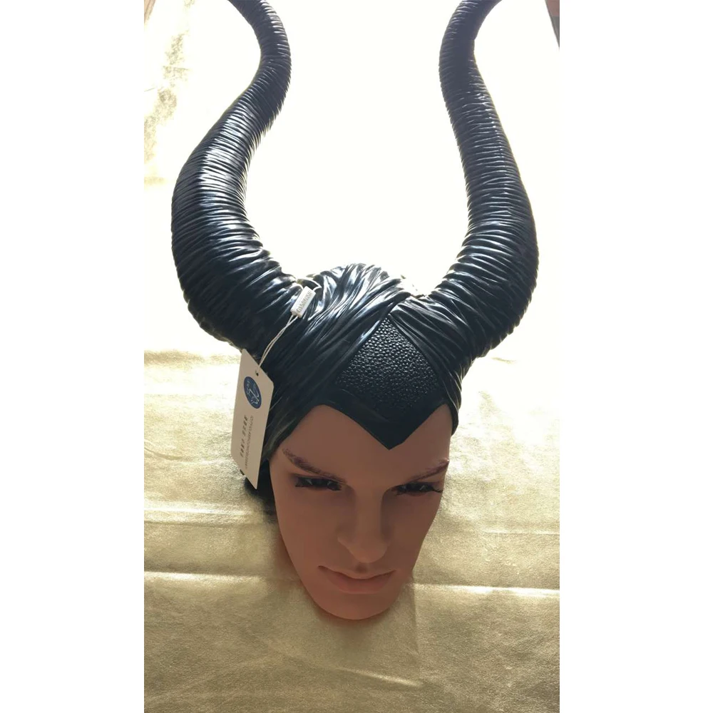 MANLUYUNXIAO Halloween Movie Maleficent Horns Headpiece Mask Women's Angelina Maleficent Latex Mask Masquerade Party Cosplay Cos
MANLUYUNXIAO Halloween Movie Maleficent Horns Headpiece Mask Women's Angelina Maleficent Latex Mask Masquerade Party Cosplay Cos