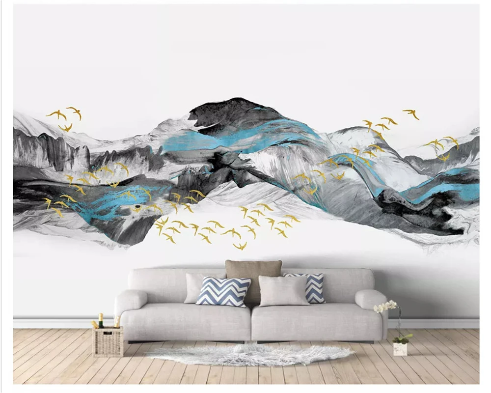 beibehang Creative stereo wallpaper flying bird new Chinese abstract blue artistic landscape background wall papers home decor
beibehang Creative stereo wallpaper flying bird new Chinese abstract blue artistic landscape background wall papers home decor