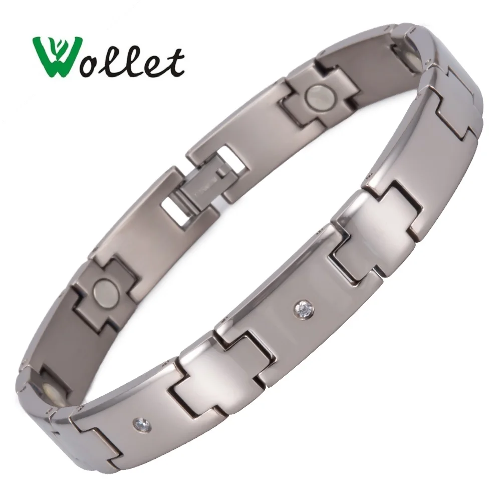 Wollet Jewelry CZ Stone Health Care Healing Energy Titanium Bio Magnetic Bracelet Bangle For Women Men Crystal All Magnets
Wollet Jewelry CZ Stone Health Care Healing Energy Titanium Bio Magnetic Bracelet Bangle For Women Men Crystal All Magnets