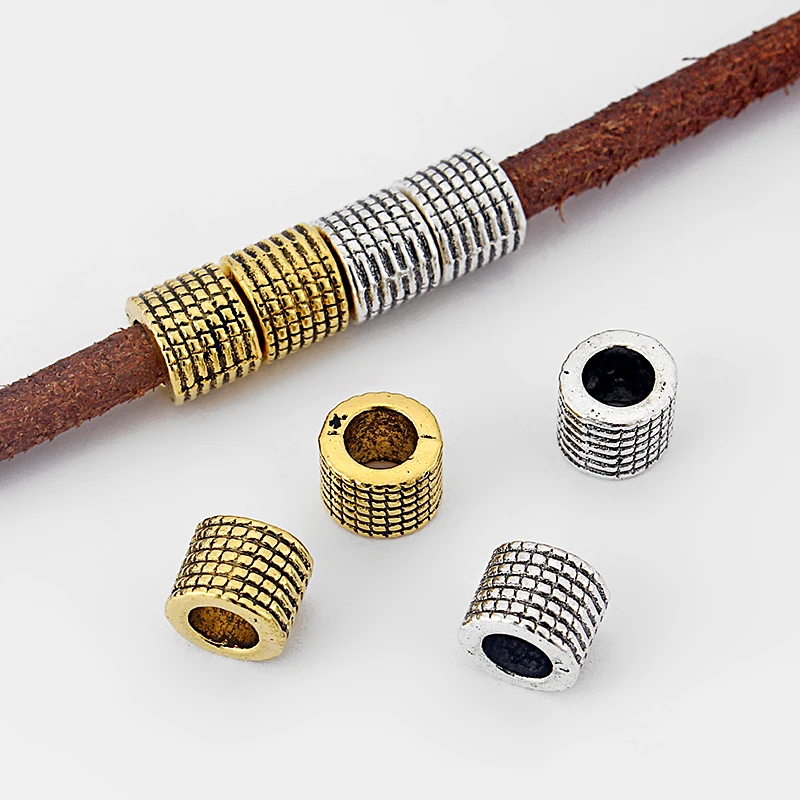 20pcs Silver Color Lattice Tube Slider Spacers Beads For 5mm Round Leather Cord DIY Jewelry Finding Making
20pcs Silver Color Lattice Tube Slider Spacers Beads For 5mm Round Leather Cord DIY Jewelry Finding Making