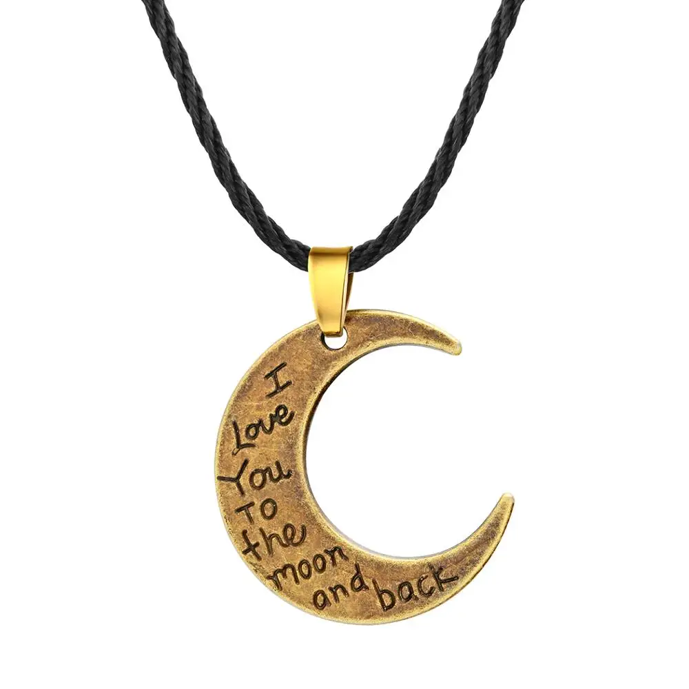 Chereda Moon and Back милое ожерелье для влюбленных 3 цвета дружба женщины очарование