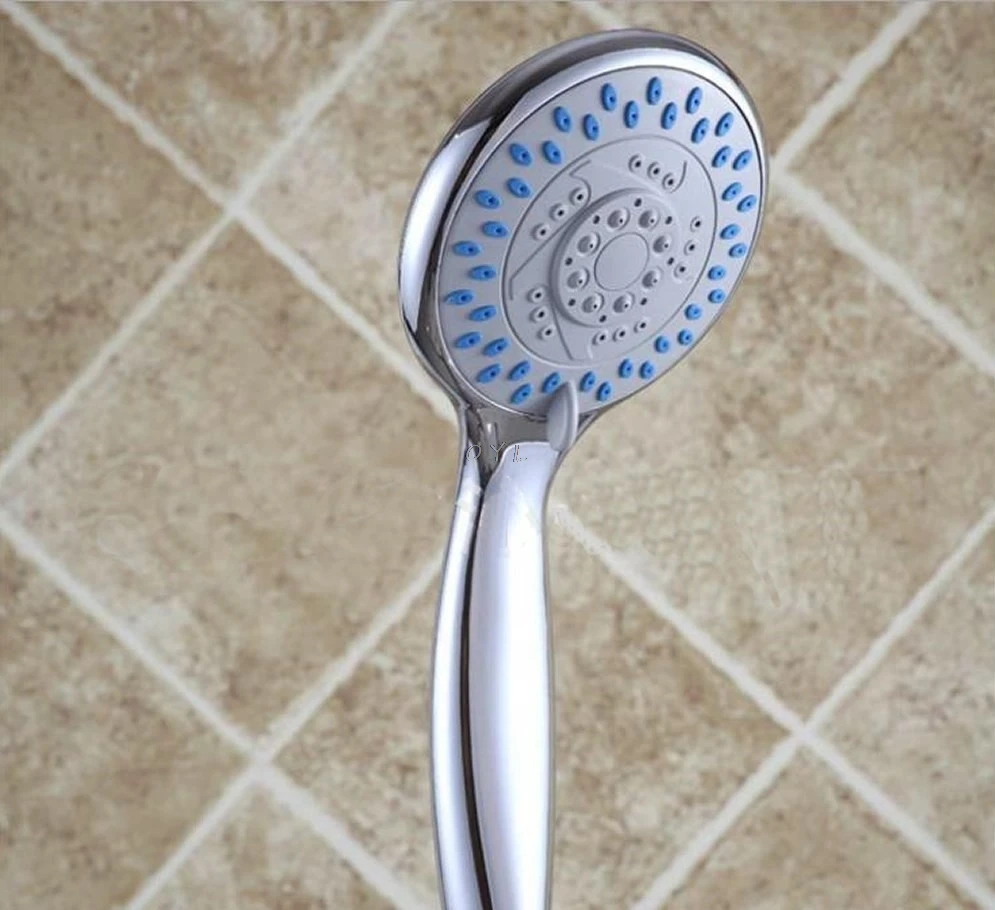 New Chrome Anti-limescale Home Bathroom Universal 5 Mode Function Shower Head
