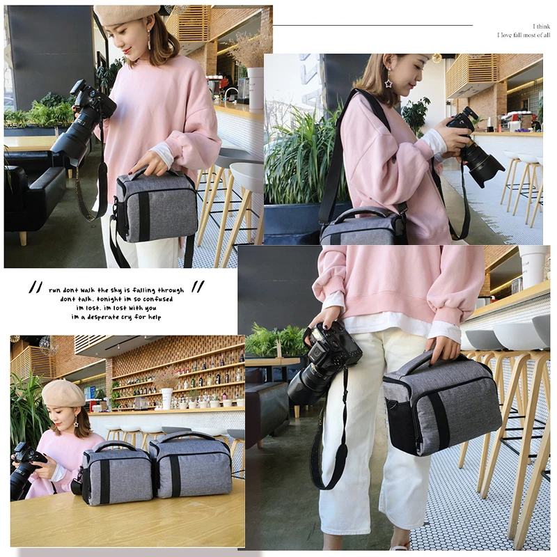 Waterproof DSLR Camera Bag Case For Canon EOS 1300D Mark III 800D 200D Mark II 60D 700D nikon D5000 Pentax lumix Photo Bag
Waterproof DSLR Camera Bag Case For Canon EOS 1300D Mark III 800D 200D Mark II 60D 700D nikon D5000 Pentax lumix Photo Bag