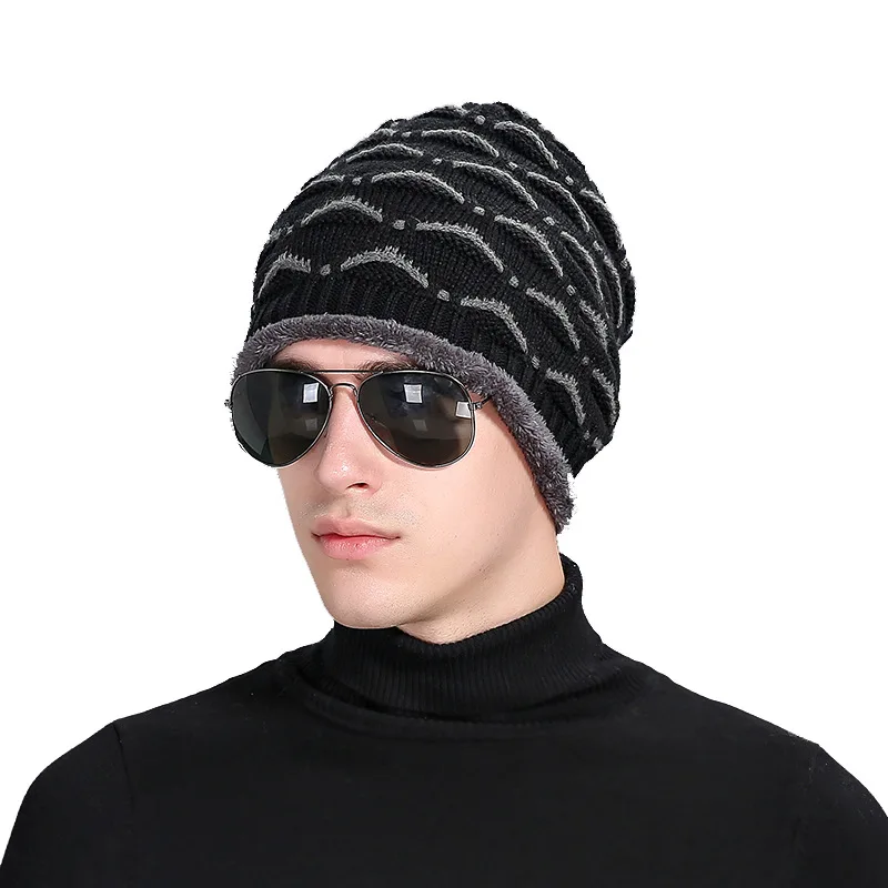 Autumn and winter new men 's wool hats 2017 warm plus velvet knit cap hoods Skullies & Beanies
Autumn and winter new men 's wool hats 2017 warm plus velvet knit cap hoods Skullies & Beanies