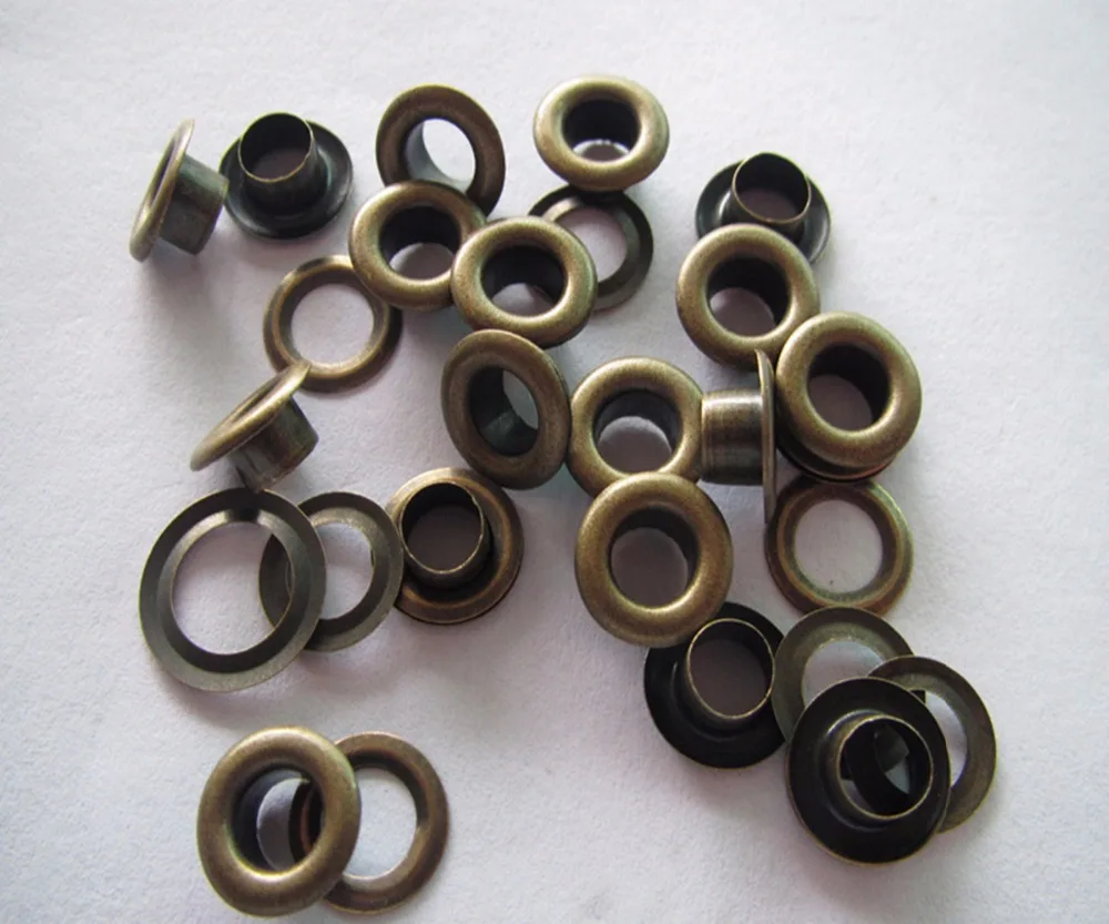 Free shipping 5mm brass eyelet for apparel high grade antique brass color garment eyelet clavus 1000set
Free shipping 5mm brass eyelet for apparel high grade antique brass color garment eyelet clavus 1000set
