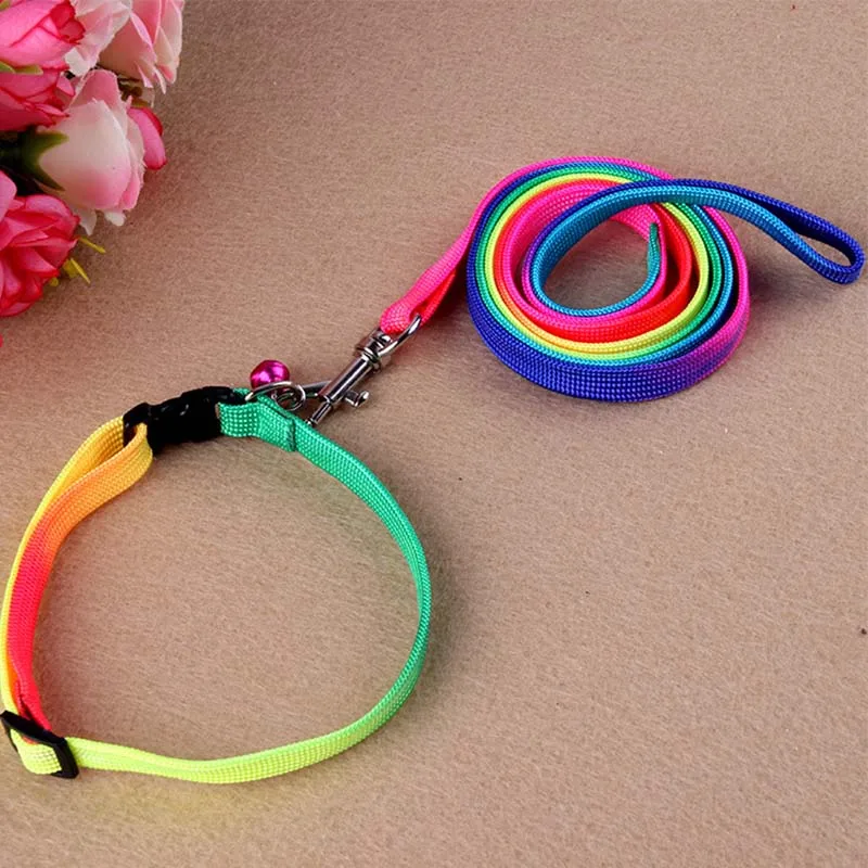 1Set Durable Nylon Rainbow 120cm Pet Dog Leash Walking Training Leash Cats Dogs Harness Collar Leashes Strap Belt Rope
1Set Durable Nylon Rainbow 120cm Pet Dog Leash Walking Training Leash Cats Dogs Harness Collar Leashes Strap Belt Rope