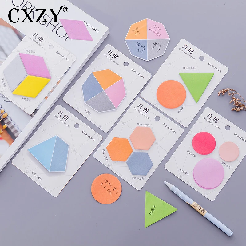 CXZY, геометрический стикер для заметок, милый блокнот для записей, для скрапбукинга, милые товары kawai, офисные канцелярские товары, стилус 3B805
CXZY, геометрический стикер для заметок, милый блокнот для записей, для скрапбукинга, милые товары kawai, офисные канцелярские товары, стилус 3B805