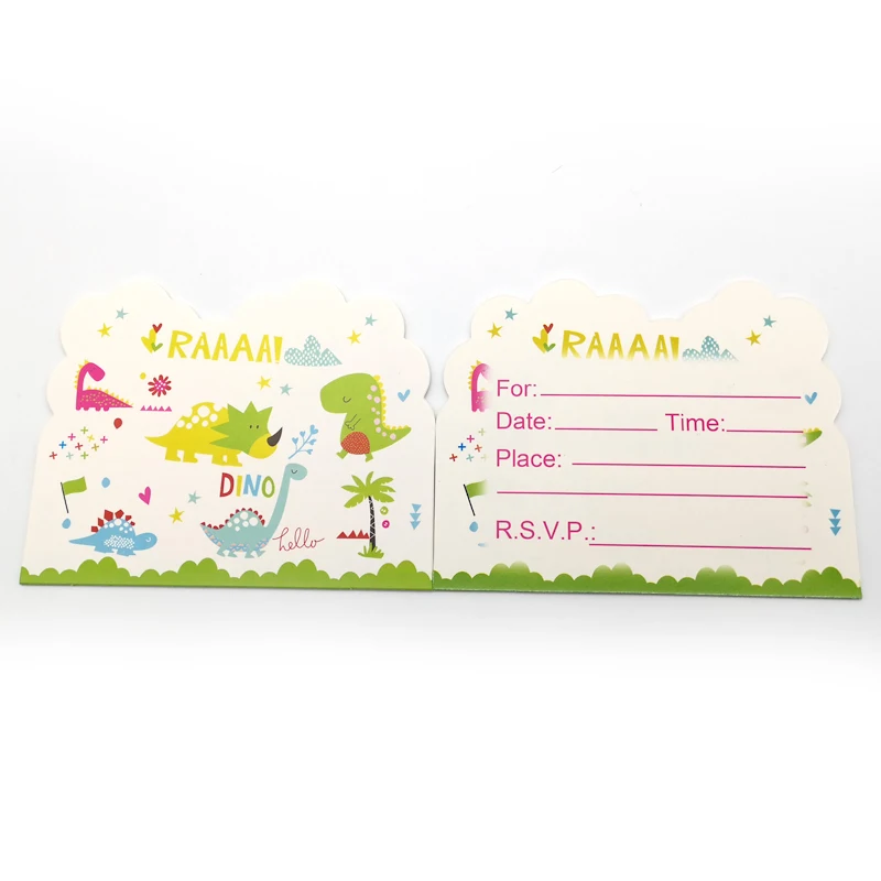 Happy Birthday Party Decoration Dinosaur Design Boys Kids Favors Baby Shower Paperboard Invitation Cards 10PCS/PACK
Happy Birthday Party Decoration Dinosaur Design Boys Kids Favors Baby Shower Paperboard Invitation Cards 10PCS/PACK