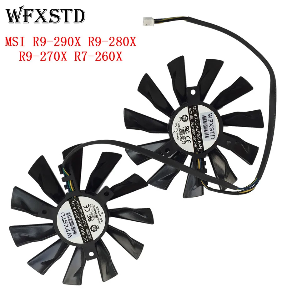 New Cooling Fan For MSI R9-290X R9- 280X R9-270X R7-260X GAMING PLD10010S12HH Laptop Cooler Radiators Cooling Fan
New Cooling Fan For MSI R9-290X R9- 280X R9-270X R7-260X GAMING PLD10010S12HH Laptop Cooler Radiators Cooling Fan