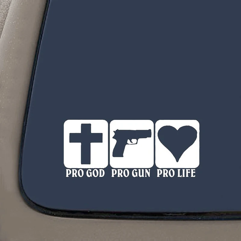 Pro God Pro Gun Pro Life Decal Sticker Art Painting Car Stickers Vinyl Decor Decals Rear Window Car Sticker
Pro God Pro Gun Pro Life Decal Sticker Art Painting Car Stickers Vinyl Decor Decals Rear Window Car Sticker