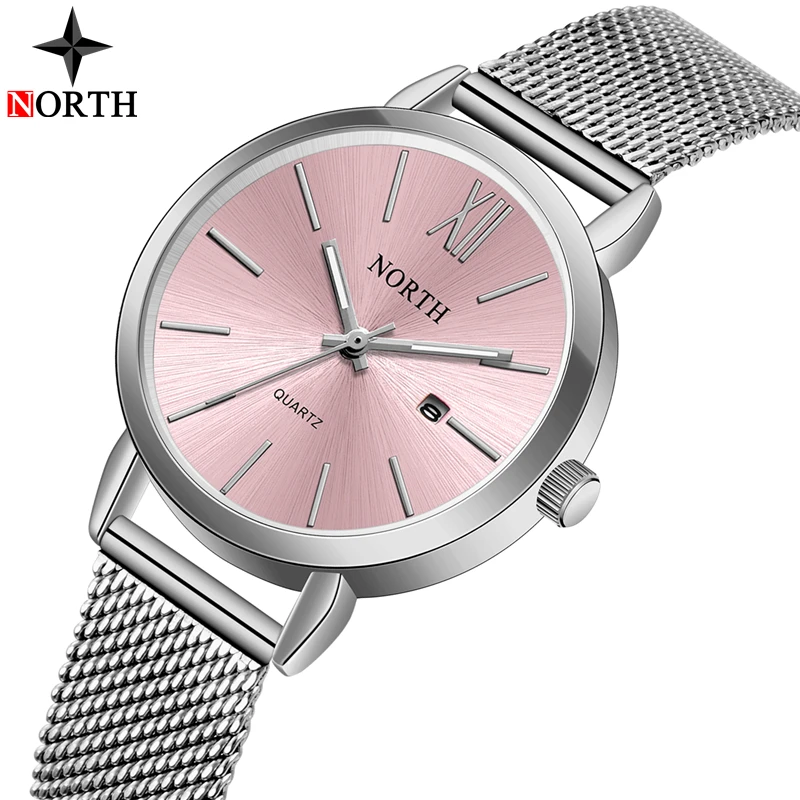 Reloj mujer 2019 NORTH Women Watches Luxury Brand Ladies Watch Women Fashion Dress Date Quartz Watch Steel Mesh Waterproof Watch
Reloj mujer 2019 NORTH Women Watches Luxury Brand Ladies Watch Women Fashion Dress Date Quartz Watch Steel Mesh Waterproof Watch