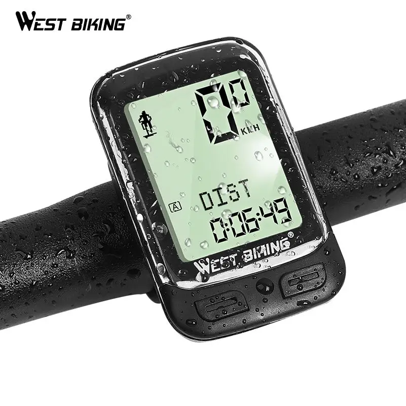 WEST BIKING велосипедный компьютер, велосипедный беспроводной секундомер, 5 языков, водонепроницаемый велосипедный компьютер, одометр, спидомет...
WEST BIKING велосипедный компьютер, велосипедный беспроводной секундомер, 5 языков, водонепроницаемый велосипедный компьютер, одометр, спидомет...
