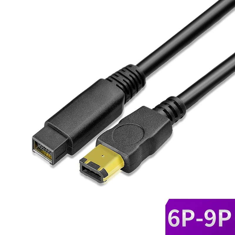 IEEE1394 Cable 6P to 9P 6P-9P 6Pin to 9Pin Firewire 800 to Firewire400 1394A 6 Pin to 1394B 9 Pin Double Shield 1.5m 3m 5m 10m
IEEE1394 Cable 6P to 9P 6P-9P 6Pin to 9Pin Firewire 800 to Firewire400 1394A 6 Pin to 1394B 9 Pin Double Shield 1.5m 3m 5m 10m