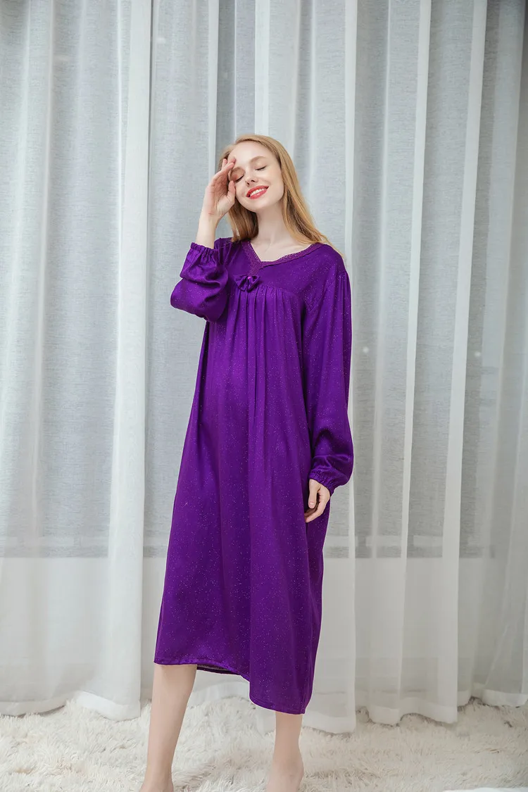 Fdfklak New lingerie plus size women nightwear night dress long nighties for women home dress nightgown spring summer M-XXL
Fdfklak New lingerie plus size women nightwear night dress long nighties for women home dress nightgown spring summer M-XXL