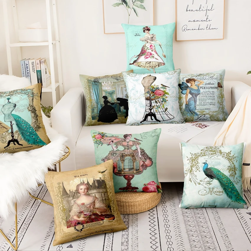 Vintage Baroque Art Pillowcase Classical Woman Printed Cushion Decorative Pillow Home Decor Sofa Throw Pillows 45*45
Vintage Baroque Art Pillowcase Classical Woman Printed Cushion Decorative Pillow Home Decor Sofa Throw Pillows 45*45