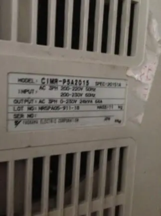 Inverter 15KW 3PH 220V CIMR-P5A2015 , Used one , 90% appearance new , 3 months warranty , fastly shipping
Inverter 15KW 3PH 220V CIMR-P5A2015 , Used one , 90% appearance new , 3 months warranty , fastly shipping