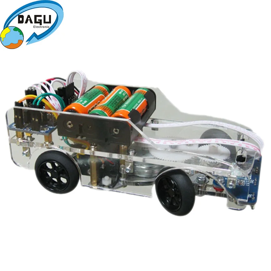 Сделай Сам акриловый робот Arduino программируемый ИК датчик комплект паровой