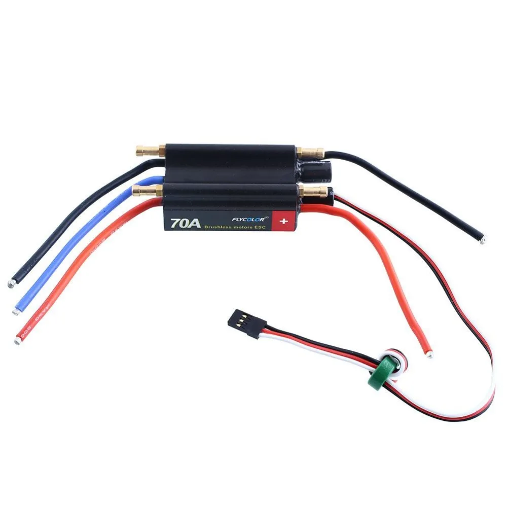 FlyColor 70A 2-6S Lipo водяное охлаждение esc с 5,5 V/4A BEC лодка ESC, программируемый Бесщеточный Регулятор скорости ESC
FlyColor 70A 2-6S Lipo водяное охлаждение esc с 5,5 V/4A BEC лодка ESC, программируемый Бесщеточный Регулятор скорости ESC