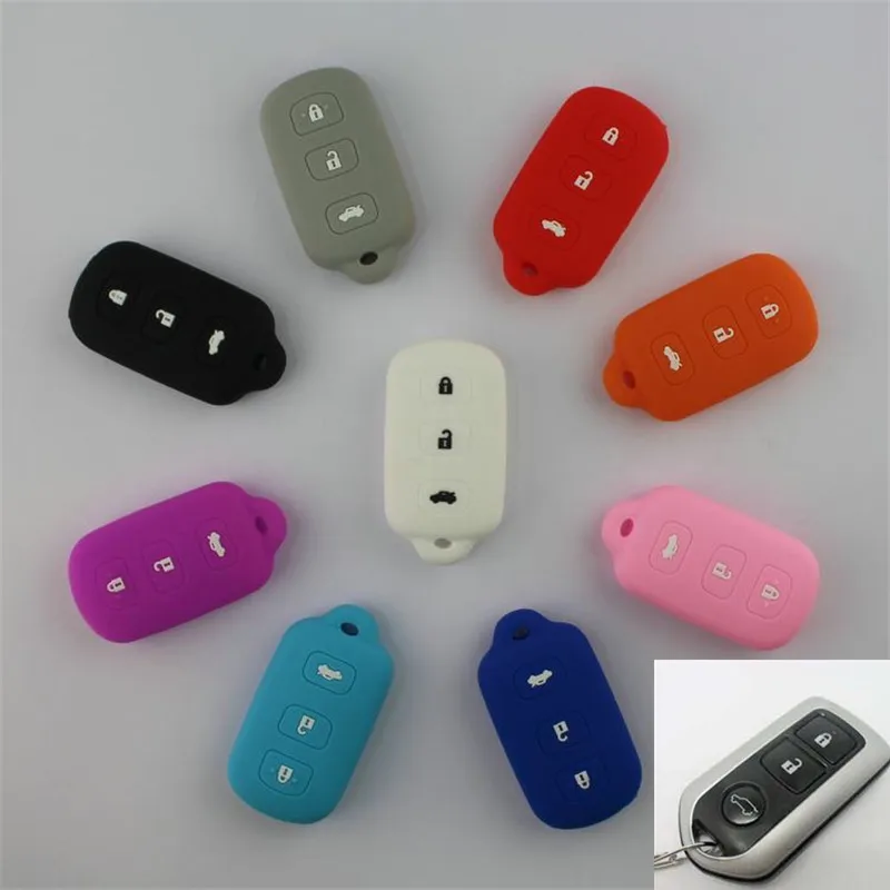 Silicone rubber car Key Cover case For Toyota Camry COROLLA Vios REIZ Highlander CROWN PRADO YARIS Car key 3 buttons
Silicone rubber car Key Cover case For Toyota Camry COROLLA Vios REIZ Highlander CROWN PRADO YARIS Car key 3 buttons