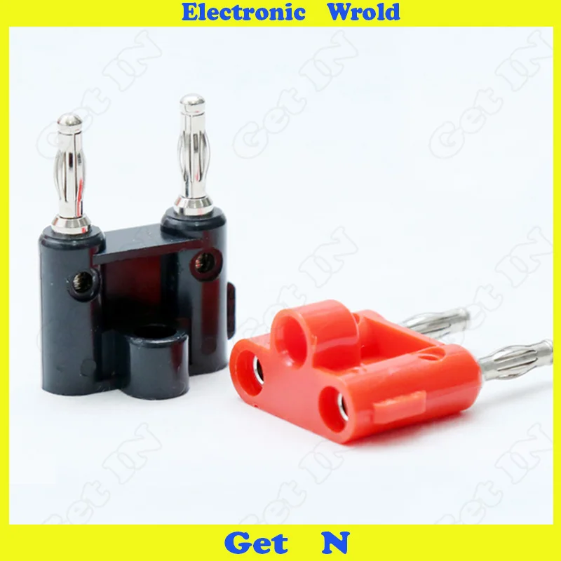 500pcs 4mm Banana Plug Double Row Two Together Joint Free Solder Stackable Spacing 19mm H-2050
500pcs 4mm Banana Plug Double Row Two Together Joint Free Solder Stackable Spacing 19mm H-2050