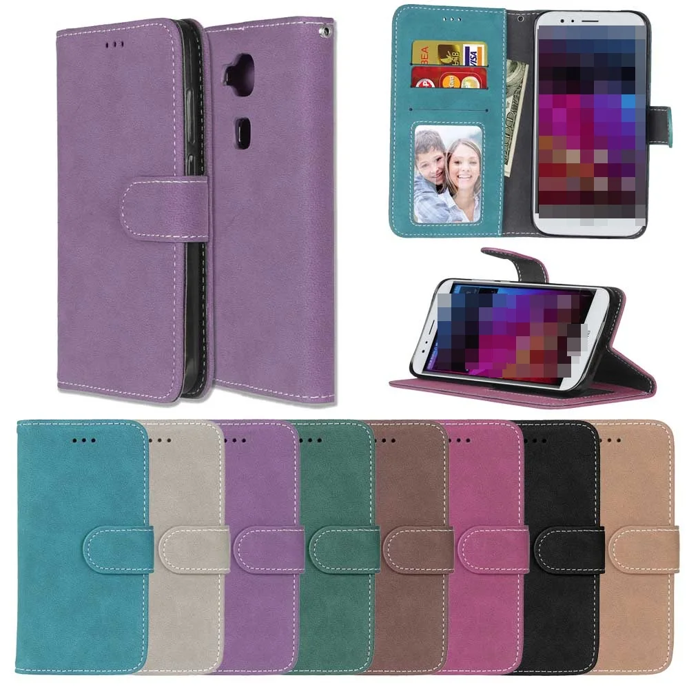 Фото Чехол для Huawei Honor 8 V9 6X Mate 9 P10 lite Plus P8 2017 откидной с отделением карт и подставкой