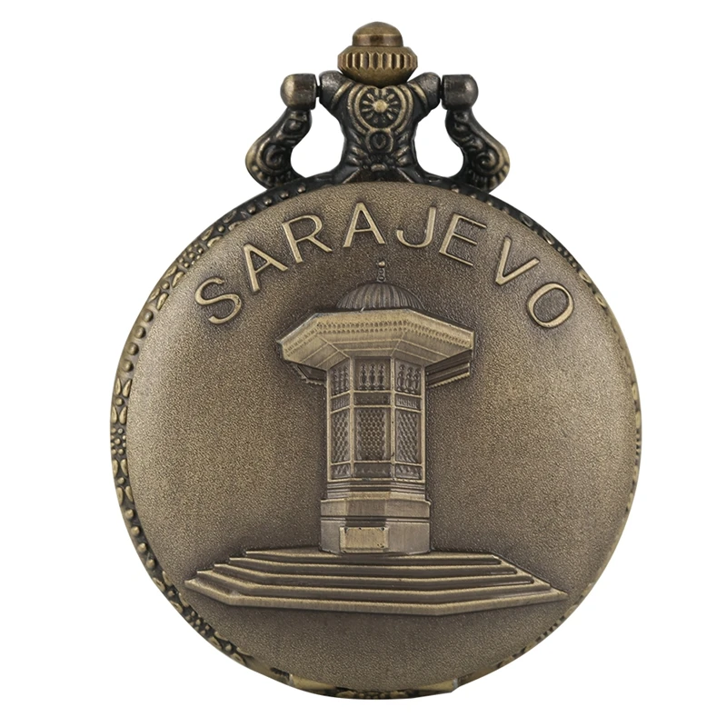 Sarajevo Sapele Sebli Pavilion Fountain Design Quartz Pocket Watch Necklace Pendant Chain Art Collections Top Gift for Men Women
Sarajevo Sapele Sebli Pavilion Fountain Design Quartz Pocket Watch Necklace Pendant Chain Art Collections Top Gift for Men Women