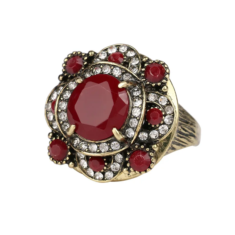 Hot 2018 Resin Crystal Women Vintage Silver Color Loving Ring Bohemian Fashion Jewelry Mothers Day Gift 
Hot 2018 Resin Crystal Women Vintage Silver Color Loving Ring Bohemian Fashion Jewelry Mothers Day Gift