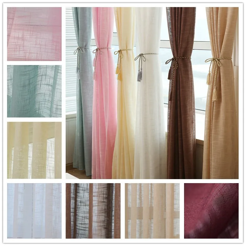 NORNE Faux Linen Casual Weave Textured Semi Solid Voile Heavy Sheer Window Curtain Panels / Drapes for Bedroom / Living Room
NORNE Faux Linen Casual Weave Textured Semi Solid Voile Heavy Sheer Window Curtain Panels / Drapes for Bedroom / Living Room
