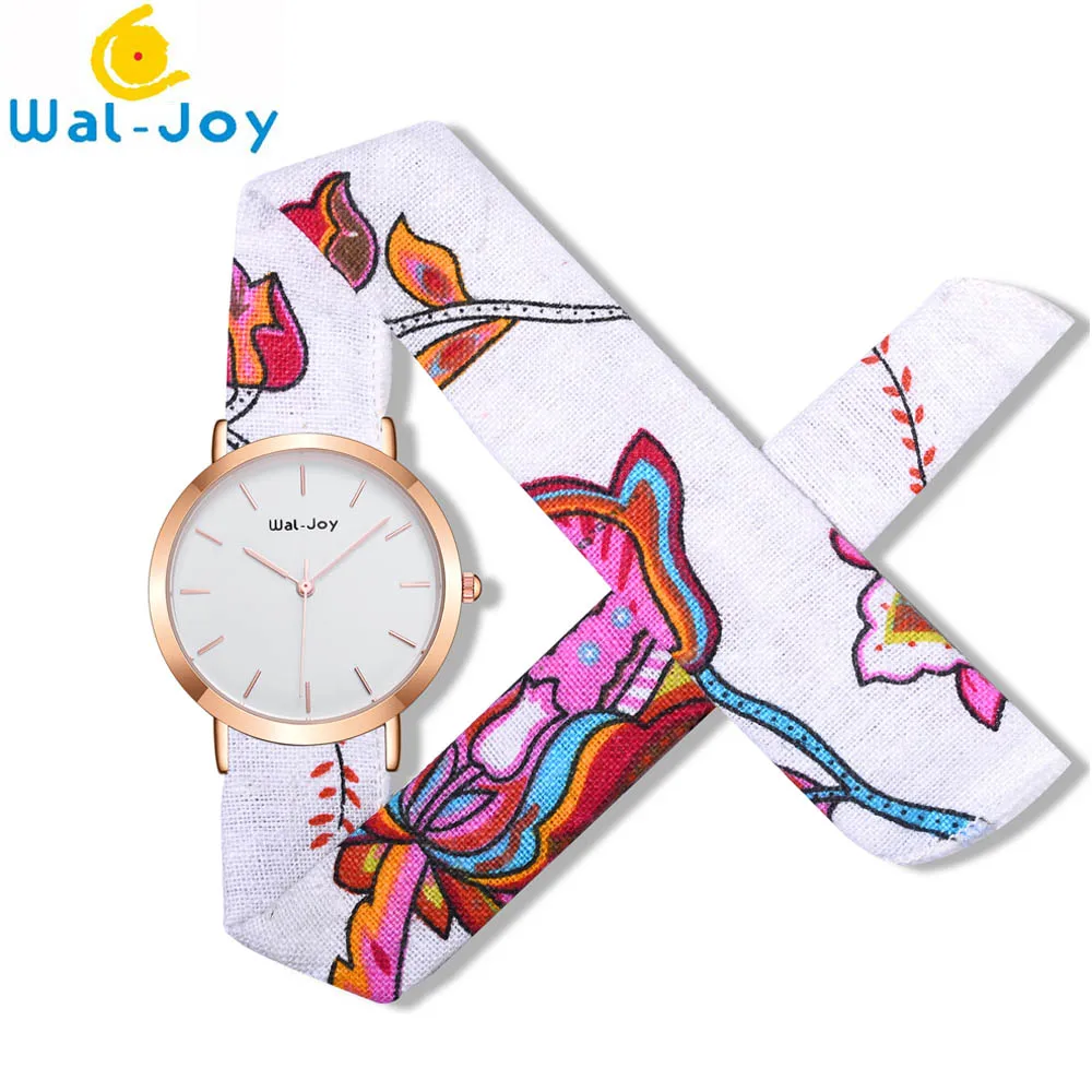 Wal-Joy Brand New Fashion Watch Sets Lady Watches Popular Flower Fabric Strap Waterproof Dial Women Country Style Sweet Bow Tie
Wal-Joy Brand New Fashion Watch Sets Lady Watches Popular Flower Fabric Strap Waterproof Dial Women Country Style Sweet Bow Tie
