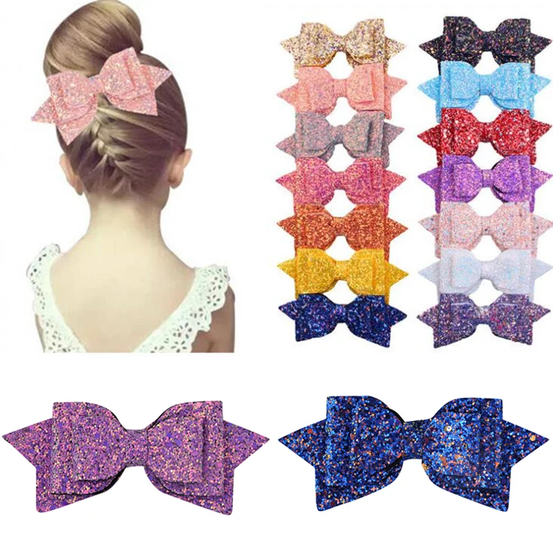 New Arrival 5 Inch/3 Inch Children Girls Shining Bow Cute Hair Accessories Hair Clips Women Girls Exquisite Bow-knot Headwear
New Arrival 5 Inch/3 Inch Children Girls Shining Bow Cute Hair Accessories Hair Clips Women Girls Exquisite Bow-knot Headwear