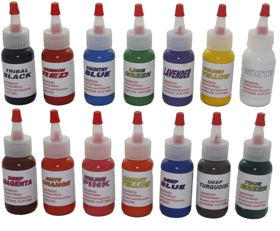 Permanent makeup paint color tattoo ink kit 14 colors tattoo pigment set 30ml/bottle 1OZ
Permanent makeup paint color tattoo ink kit 14 colors tattoo pigment set 30ml/bottle 1OZ