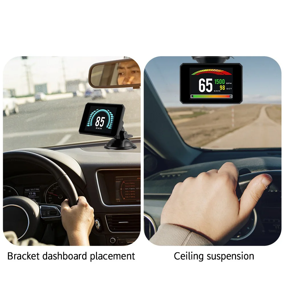 Car Head-up Display P16 Speedometer Auto Alarm Driving Speed Voltage Alarm Oil Water Temp Gauge Car Electronics Accessories
Car Head-up Display P16 Speedometer Auto Alarm Driving Speed Voltage Alarm Oil Water Temp Gauge Car Electronics Accessories
