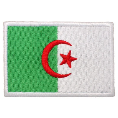 1PCS Full Embroidery Algeria Flag Patch for Backpack Bag Jacket Armband Badge Hook and Loop Double Side 7.5cm * 5 cm
1PCS Full Embroidery Algeria Flag Patch for Backpack Bag Jacket Armband Badge Hook and Loop Double Side 7.5cm * 5 cm