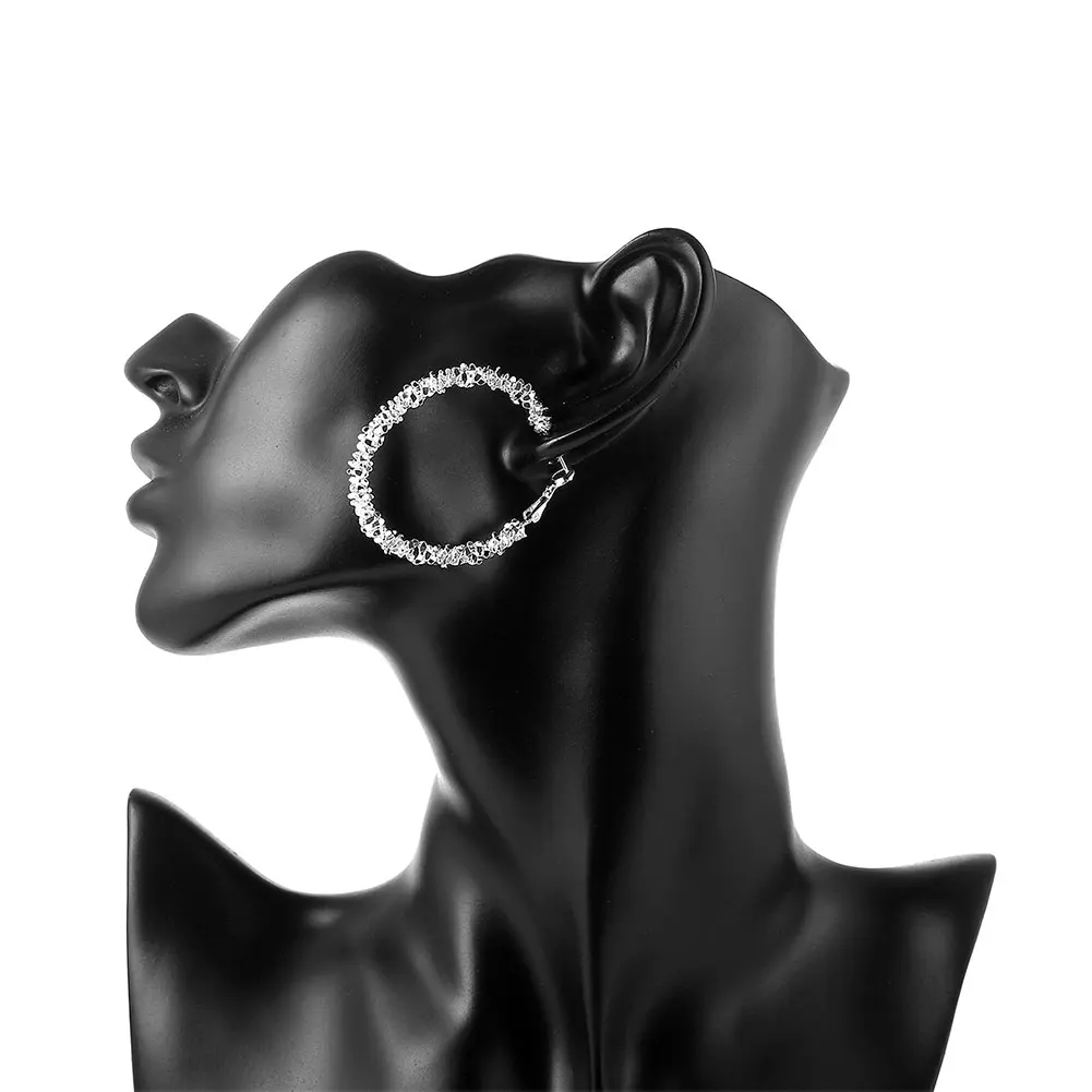 Fashion Oversize Circle Hoop Earrings for Women New Flower Jewelry Silver Plated Round Earring Brincos Party Jewelry Gift
Fashion Oversize Circle Hoop Earrings for Women New Flower Jewelry Silver Plated Round Earring Brincos Party Jewelry Gift