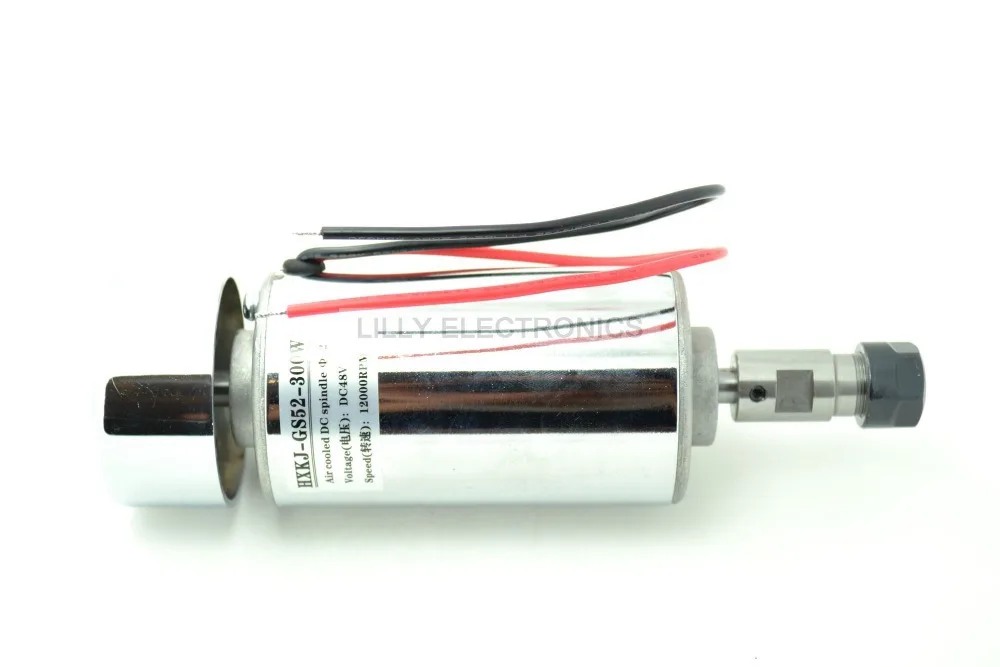 DC Spindle Motor 52mm 300w 3000~12000R CNC Engraver 12V-48V Cutter Marker w/ Fan
DC Spindle Motor 52mm 300w 3000~12000R CNC Engraver 12V-48V Cutter Marker w/ Fan