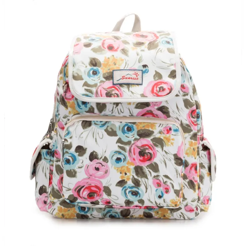 Лето 2017 г. новые женские 5 цветов цветок с принтом птиц Мода Bagpack рюкзаки студент