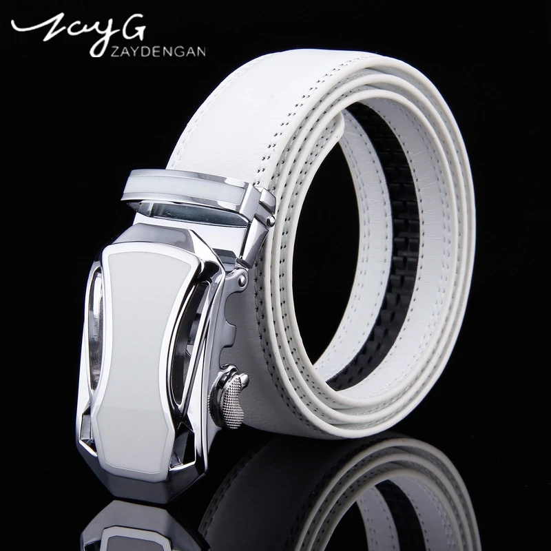 ZAYG Designer belt for men white Belt car automatic buckle high quality genuine cowboy leather male luxury wedding belts jeans
ZAYG Designer belt for men white Belt car automatic buckle high quality genuine cowboy leather male luxury wedding belts jeans